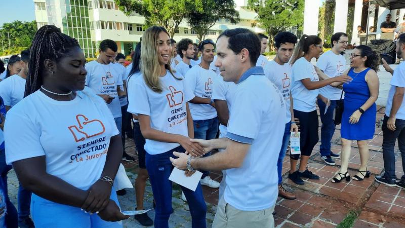 Acto por los Aniversarios 61 de la UJC y 62 de la OPJM en la UCI.