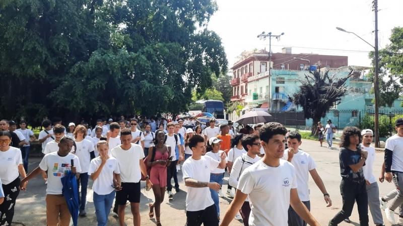 Movilización en solidaridad con pueblo de Palestina.