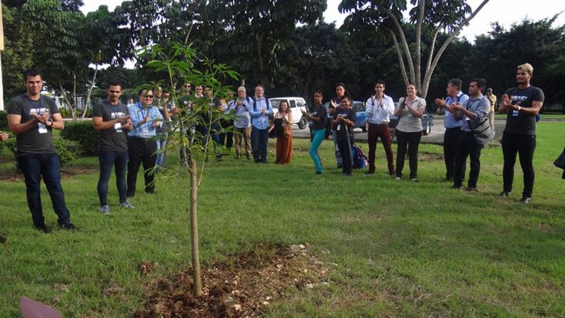 Siembra del árbol UCIENCIA 2018. 