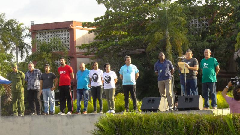 Al pronunciar las palabras de cierre, el Vicerrector de Tecnología calificó de excelente la preparación de los participantes en este Bastión Universitario y convocó a los presentes a seguir desarrollándose para defender las conquistas del Socialismo.