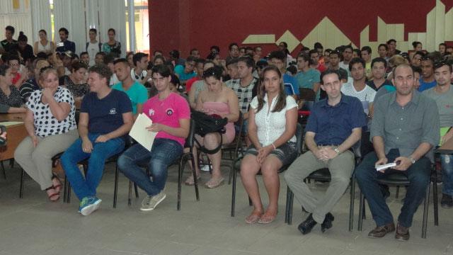 Participantes de la clausura de la I Jornada Científica del Ingeniero en Ciencias Informáticas. 