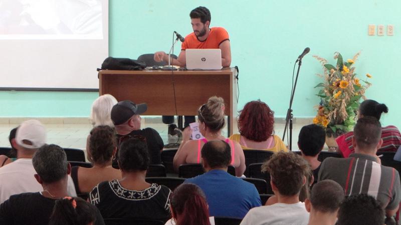 Dirigentes sindicales de la UCI en activo de preparación rumbo al XXI Congreso de la Central de Trabajadores de Cuba. 