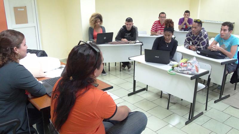 Estudiantes de la Facultad 1 plantean sus sugerencias en 9no. Congreso en la brigada.