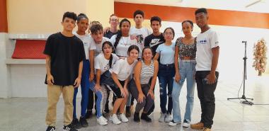 Se constituye el nuevo secretariado de la FEU de la UCI. Foto: Héctor Elider González Rodríguez