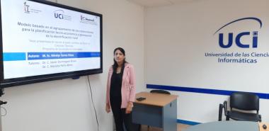 Defensa de tesis de Mirelys Torres Pérez en opción al grado científico de Doctor en Ciencias Técnicas. Foto: Osmel Batista Tamarit