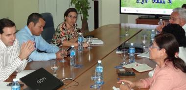 En el encuentro desarrollado en el Salón de Protocolo del docente José Martí, los visitantes se acercaron al quehacer de nuestra institución