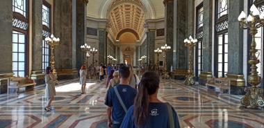 Los jóvenes de la UCI asisten a las honras funebres al Historiador de la Ciudad de La Habana Dr. Eusebio Leal Spengler, en el Capitolio Nacional.