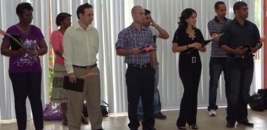 Trabajadores merecedores del Premio del Rector.